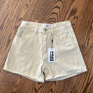 Princess Polly Beige Denim shorts